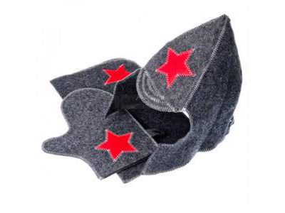 Изображение товара Набор банный 2 предмета  "Буденовец" серый      ХХ в Миди Лтд