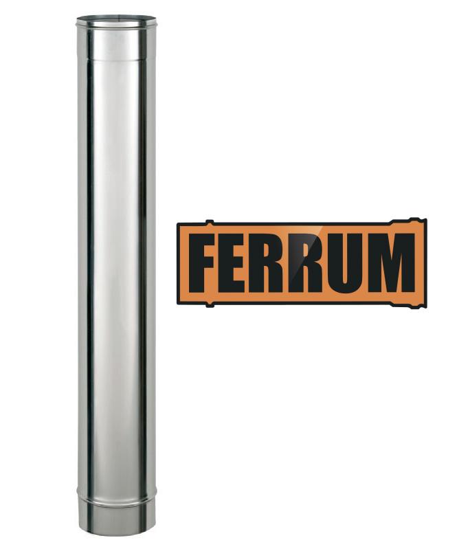 Изображение товара Дымоход 0,5м (430/0,5мм) d110 FERRUM (4шт/уп) в Миди Лтд