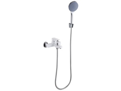 Смеситель для ванны СоюзКран с душем короткий излив керам картридж 35мм белый цинк SK07-М105 - фото в Миди Лтд Изображение товара Смеситель для ванны СоюзКран с душем короткий излив керам картридж 35мм белый цинк SK07-М105 в Миди Лтд