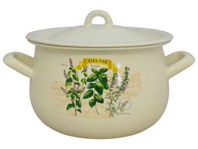 Кастрюля эмаль белая 4,8л Гербарий Р-50155Б/4ДМлЭК (4шт/уп) Х - фото в Миди Лтд Изображение товара Кастрюля эмаль белая 4,8л Гербарий Р-50155Б/4ДМлЭК (4шт/уп) Х в Миди Лтд