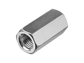 Гайка соединительная нержавейка М8 DIN 6334 A2 (100шт/уп) - фото в Миди Лтд Изображение товара Гайка соединительная нержавейка М8 DIN 6334 A2 (100шт/уп) в Миди Лтд