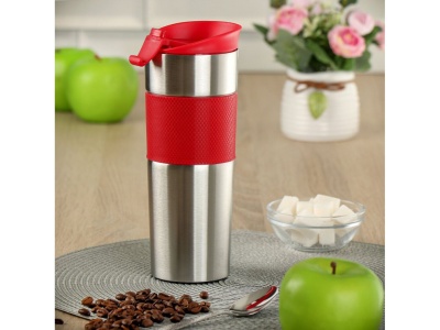 Изображение товара Термокружка нерж сталь 0,45л (SL-091А-RED) Daniks Красная (24шт/уп) Х в Миди Лтд