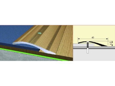 Изображение товара Кант полукруглый 40мм 0,9 дуб темный в Миди Лтд
