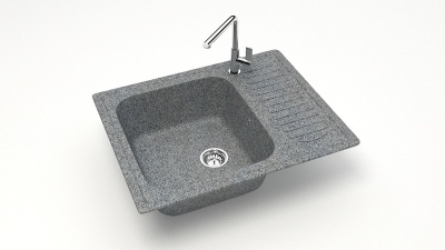 Изображение товара Мойка матовая Карельский Камень Arlin 15/Q8 (635*490мм) темно-серая в Миди Лтд