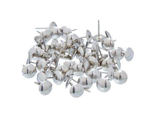 Гвозди мебельные усиленные 100гр (уп-167шт) Хром - фото в Миди Лтд Изображение товара Гвозди мебельные усиленные 100гр (уп-167шт) Хром в Миди Лтд