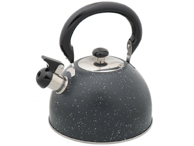 Чайник нерж сталь 2,5л (M-009B) со свистком ручка бакелитовая индукция матовый Daniks черный мрамор  - фото в Миди Лтд Изображение товара Чайник нерж сталь 2,5л (M-009B) со свистком ручка бакелитовая индукция матовый Daniks черный мрамор  в Миди Лтд