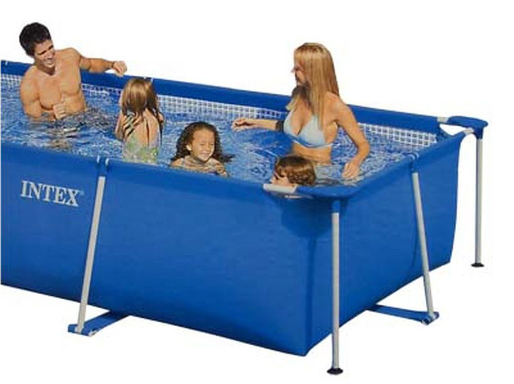 Бассейн каркасный INTEX Rectangular Frame 450*220*84см 7127л 28273NP - фото в Миди Лтд Изображение товара Бассейн каркасный INTEX Rectangular Frame 450*220*84см 7127л 28273NP в Миди Лтд