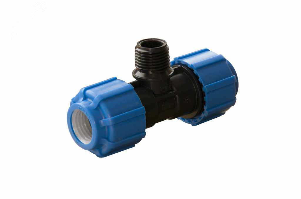 Тройник ПНД 25*1/2 НР*25 (15шт/уп) - фото в Миди Лтд Изображение товара Тройник ПНД 25*1/2 НР*25 (15шт/уп) в Миди Лтд