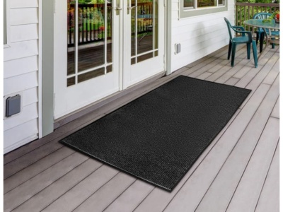 Изображение товара Коврик влаговпитывающий ребристый Стандарт черный (1,2*2,5м) в Миди Лтд