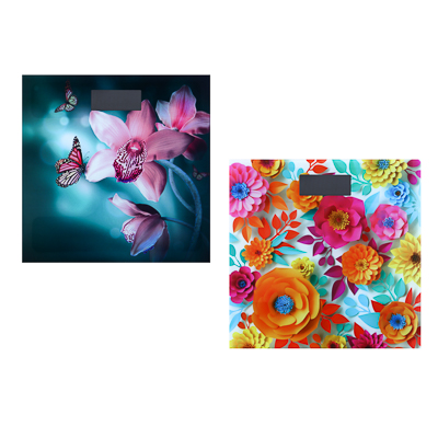 Изображение товара Весы напольные электронные FLOWER COLLECTION ЖК-дисплей 28*28*0,5см до180кг  Х  в Миди Лтд