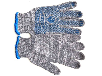 Перчатки х/б 6 нитей ПВХ Точка "ЛЮКС" Серые (10шт/уп)(200шт/меш)  Х - фото в Миди Лтд Изображение товара Перчатки х/б 6 нитей ПВХ Точка "ЛЮКС" Серые (10шт/уп)(200шт/меш)  Х в Миди Лтд