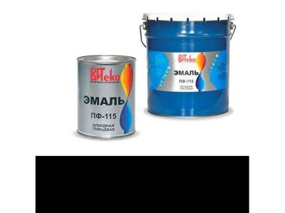 Эмаль ПФ-115 ВИТЕКО черная глянцевая 10кг (44шт/пал)  Х - фото в Миди Лтд Изображение товара Эмаль ПФ-115 ВИТЕКО черная глянцевая 10кг (44шт/пал)  Х в Миди Лтд