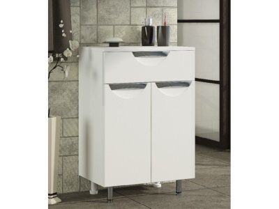 Изображение товара Тумба для ванной "Триполи" 60 белая с умывальником "Уют" 60 в Миди Лтд