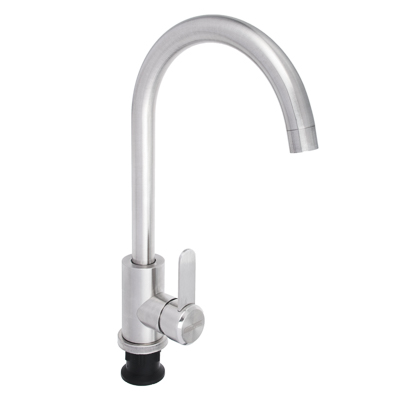 Смеситель для кухни СоюзКран поворотный излив 35мм нерж. сталь керам.  - фото в Миди Лтд Изображение товара Смеситель для кухни СоюзКран поворотный излив 35мм нерж. сталь керам.  в Миди Лтд