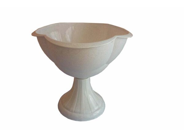 Изображение товара Кашпо на пьедестале 30,0л белое (5шт/уп) в Миди Лтд