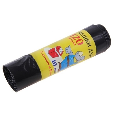 Изображение товара Мешки для мусора 120л, 10шт (30шт/кор) в Миди Лтд