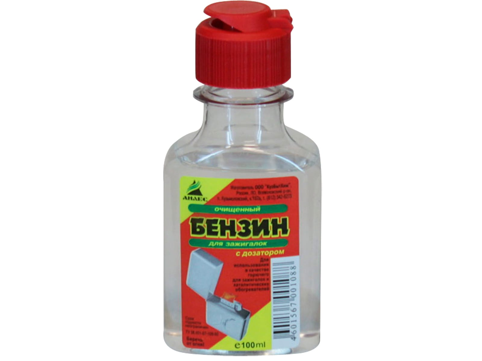 Изображение товара Бензин для зажигалок АНЛЕС с дозатором 100мл (35шт/уп) в Миди Лтд