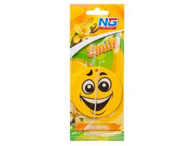 Изображение товара Ароматизатор автомобильный Смайл ваниль (288шт/кор) в Миди Лтд