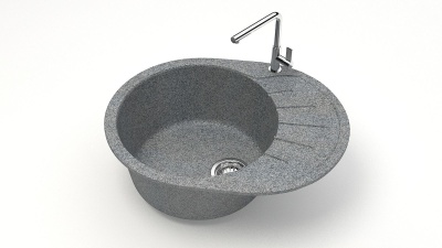 Мойка матовая Карельский Камень Teylor 10/Q8 (575*440мм) темно-серая - фото в Миди Лтд Изображение товара Мойка матовая Карельский Камень Teylor 10/Q8 (575*440мм) темно-серая в Миди Лтд
