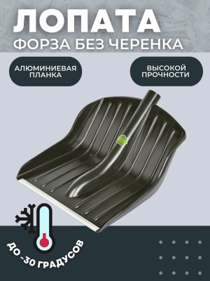 Изображение товара Лопата снеговая ФОРЗА 370*240мм  D-40 (9шт/уп) в Миди Лтд