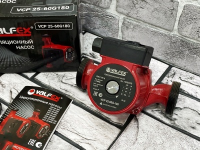 Насос циркуляционный VALFEX 32/8 180 с гайками - фото в Миди Лтд Изображение товара Насос циркуляционный VALFEX 32/8 180 с гайками в Миди Лтд