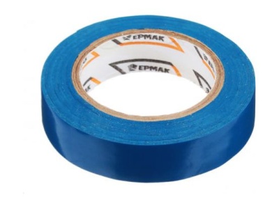 Изолента ПВХ синяя 15мм-7,5м Ермак (10шт/уп) - фото в Миди Лтд Изображение товара Изолента ПВХ синяя 15мм-7,5м Ермак (10шт/уп) в Миди Лтд