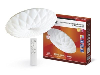 Изображение товара Светильник светодиодный IN HOME COMFORT ASTRA ПУ 55Вт 230В 3000-6500К 4400лм 400*100мм в Миди Лтд
