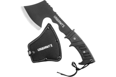 Топор туристический СЛЕДОПЫТ 290х90х18мм 346гр в чехле - фото в Миди Лтд Изображение товара Топор туристический СЛЕДОПЫТ 290х90х18мм 346гр в чехле в Миди Лтд