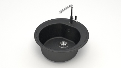 Мойка матовая Карельский Камень Cheraya 3/Q4 (510*510мм) черная - фото в Миди Лтд Изображение товара Мойка матовая Карельский Камень Cheraya 3/Q4 (510*510мм) черная в Миди Лтд