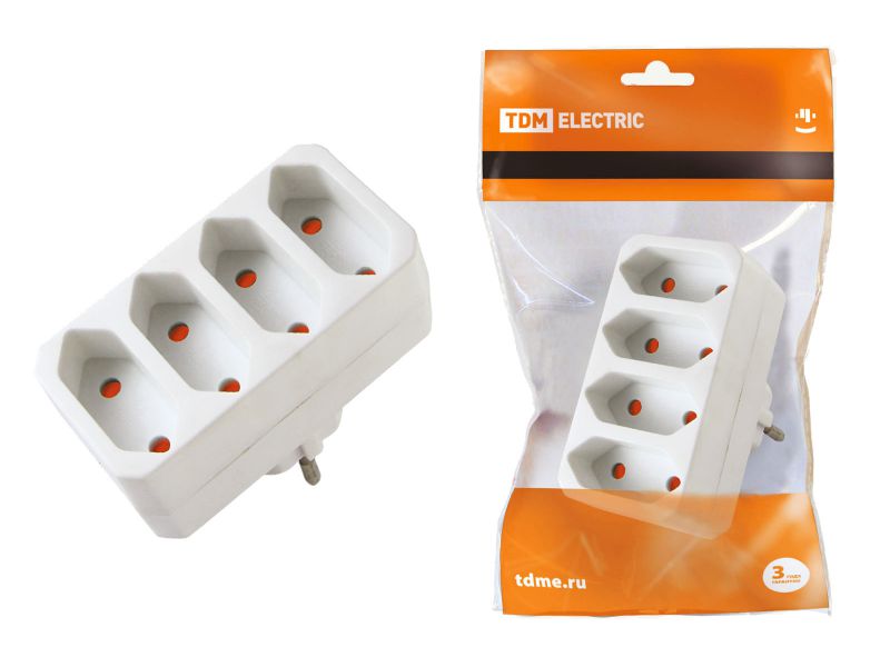 Блок 4 гнезда под плоскую вилку белый 2P 2,5А 250W TDM - фото в Миди Лтд Изображение товара Блок 4 гнезда под плоскую вилку белый 2P 2,5А 250W TDM в Миди Лтд