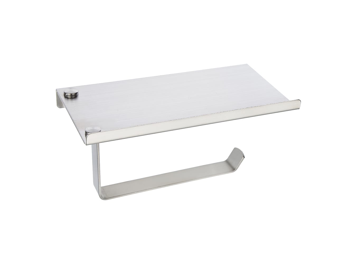 Изображение товара Бумагодержатель VETTA с полкой с креплением сатин нерж сталь (48шт/кор) в Миди Лтд