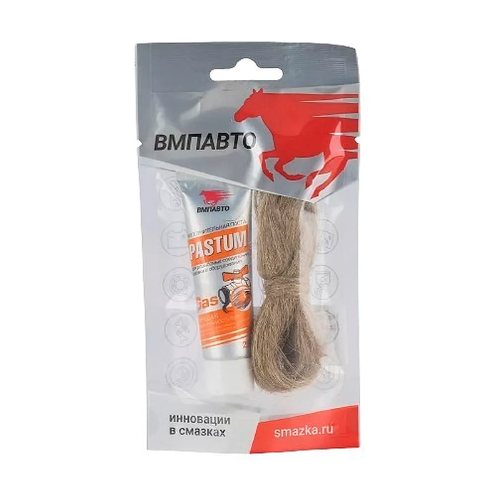 Изображение товара Уплотнительная паста  комплект PASTUM GAZ газ 25г+лен 7г в Миди Лтд