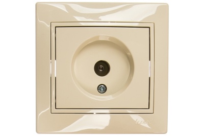 Изображение товара Розетка телевизионная TV оконечная LEZARD Мира крем со вставкой в Миди Лтд