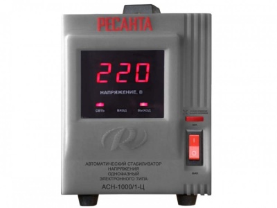 Стабилизатор Ресанта АСН-1000/1-Ц - фото в Миди Лтд Изображение товара Стабилизатор Ресанта АСН-1000/1-Ц в Миди Лтд