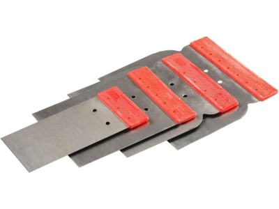 Набор шпателей поверхностных STAYER нерж 4шт 50/80/100/120мм - фото в Миди Лтд Изображение товара Набор шпателей поверхностных STAYER нерж 4шт 50/80/100/120мм в Миди Лтд