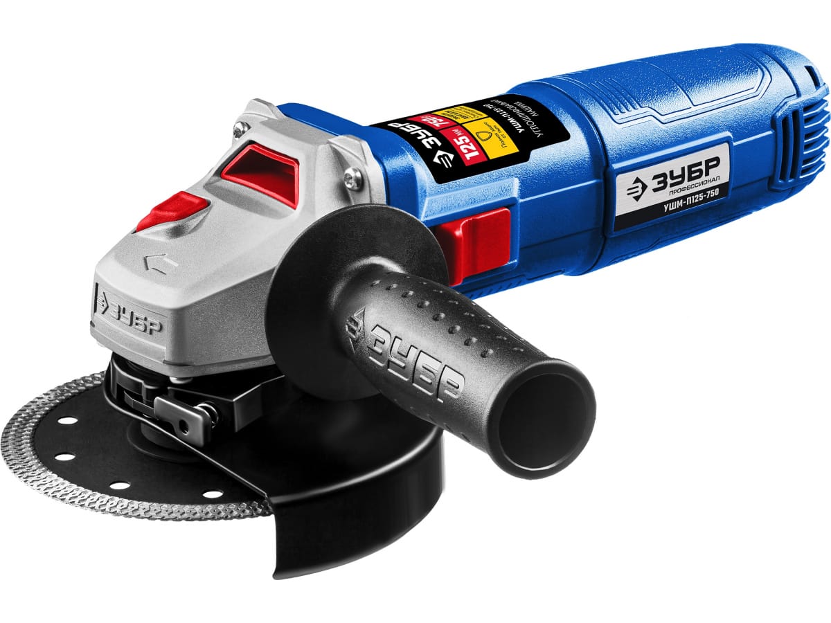 Изображение товара Шлифмашина угловая ЗУБР Профессионал 125мм 750Вт компакт в Миди Лтд