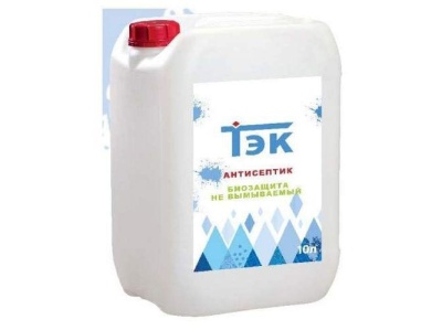 Пропитка антисептик ТЭК "Биозащита" НЕ ВЫМЫВАЕМЫЙ 10л (40шт/пал) - фото в Миди Лтд Изображение товара Пропитка антисептик ТЭК "Биозащита" НЕ ВЫМЫВАЕМЫЙ 10л (40шт/пал) в Миди Лтд