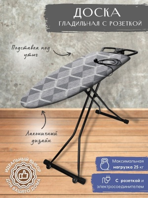 Изображение товара Доска гладильная NIKA SPORT 1220х420 геометрический в Миди Лтд