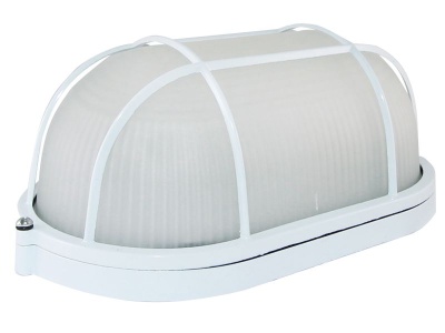 Светильник НПБ1202 белый овал с решеткой IP54 100Вт TDM - фото в Миди Лтд Изображение товара Светильник НПБ1202 белый овал с решеткой IP54 100Вт TDM в Миди Лтд