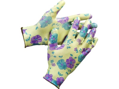 Перчатки нейлоновые с нитриловым покрытием Цветочек (уп-12шт) - фото в Миди Лтд Изображение товара Перчатки нейлоновые с нитриловым покрытием Цветочек (уп-12шт) в Миди Лтд