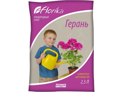 Грунт ГЕРАНЬ Флорика 2,5л - фото в Миди Лтд Изображение товара Грунт ГЕРАНЬ Флорика 2,5л в Миди Лтд