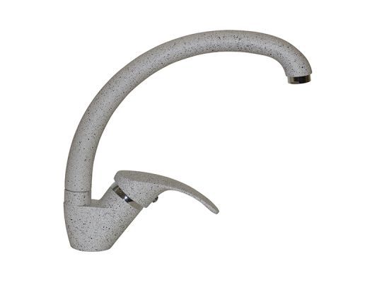 Смеситель д/гранитной мойки MIXLINE ML-GS02 310 (серый) высокий излив - фото в Миди Лтд Изображение товара Смеситель д/гранитной мойки MIXLINE ML-GS02 310 (серый) высокий излив в Миди Лтд