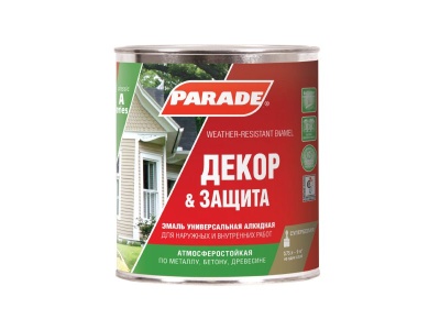 Эмаль алкидная PARADE А1 Декор и Защита база С 0,75кг (10шт/уп, 528шт/пал)  Х - фото в Миди Лтд Изображение товара Эмаль алкидная PARADE А1 Декор и Защита база С 0,75кг (10шт/уп, 528шт/пал)  Х в Миди Лтд