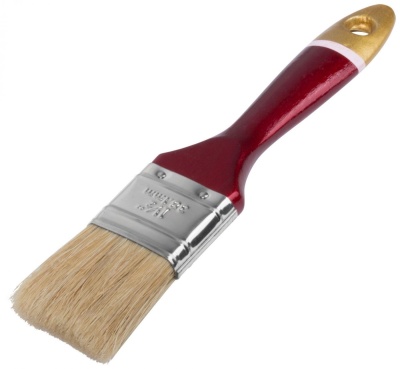 Изображение товара Кисть флейцевая Классик нат. светлая щетина деревянная ручка 1,5(38 мм) в Миди Лтд