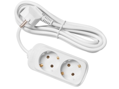 Удлинитель 2 гнезда 3м (50шт/кор) - фото в Миди Лтд Изображение товара Удлинитель 2 гнезда 3м (50шт/кор) в Миди Лтд