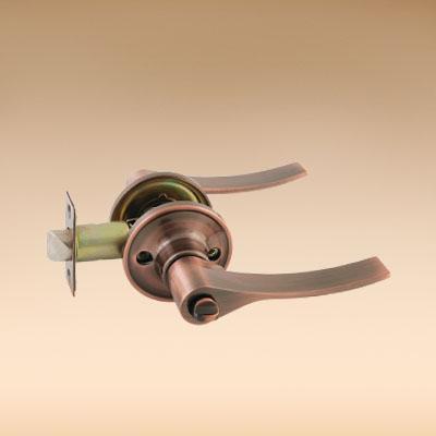 Замок ручка Медь с фиксатором KORAL    ХХ - фото в Миди Лтд Изображение товара Замок ручка Медь с фиксатором KORAL    ХХ в Миди Лтд