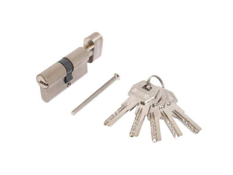 Цилиндр. механизм Стандарт MAX60 (30*30В) SN 5кл перф.ключ/верт никель матовый - фото в Миди Лтд Изображение товара Цилиндр. механизм Стандарт MAX60 (30*30В) SN 5кл перф.ключ/верт никель матовый в Миди Лтд