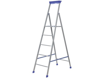 Стремянка металлическая NIKA 5 ступеней высота до рабочей площ 107см 6,2кг - фото в Миди Лтд Изображение товара Стремянка металлическая NIKA 5 ступеней высота до рабочей площ 107см 6,2кг в Миди Лтд