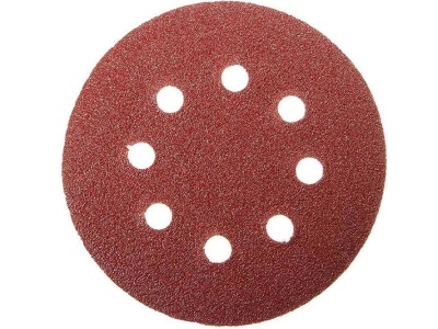 Круг абразивный на велюр осн зер 100 d125  8 отв (5шт/уп) - фото в Миди Лтд Изображение товара Круг абразивный на велюр осн зер 100 d125  8 отв (5шт/уп) в Миди Лтд