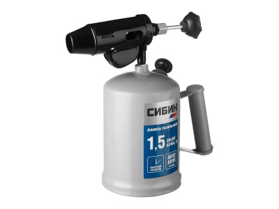 Изображение товара Лампа паяльная 1,5л СИБИН стальной эжектор в Миди Лтд